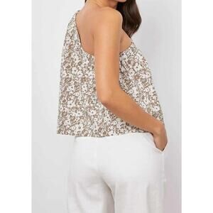 Rails Jayla Cafe Floral One Shoulder Top Size XS